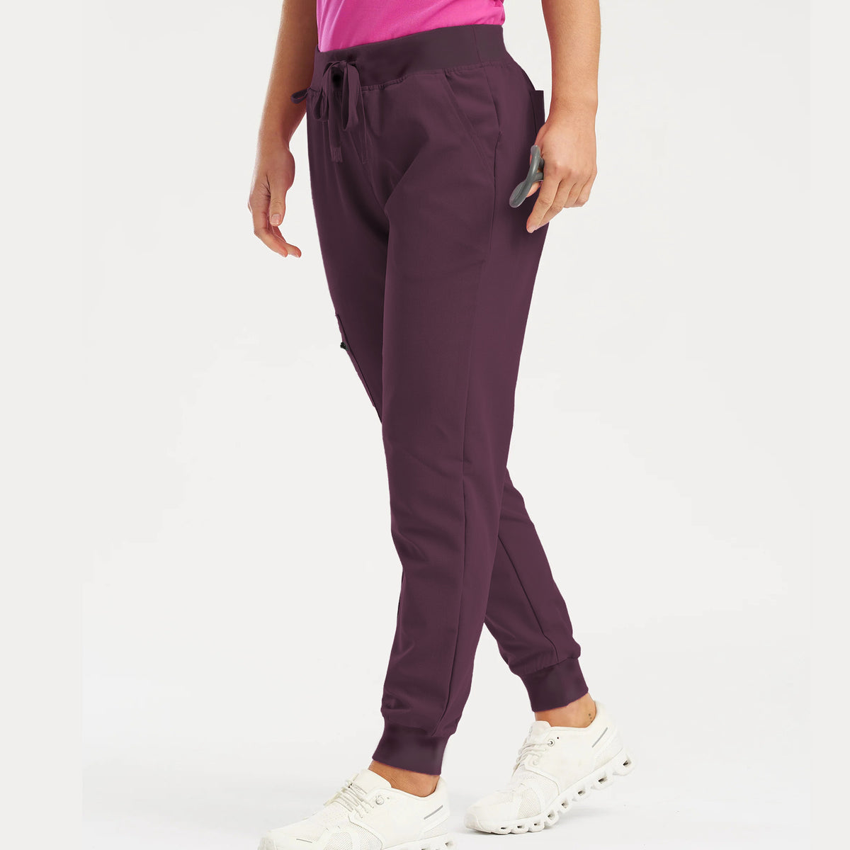 Pants for Women Jogger Scrubs Bottoms with 5 Pockets, Soft Stretch Yoga Style Joggers - Seldom Seen Styles