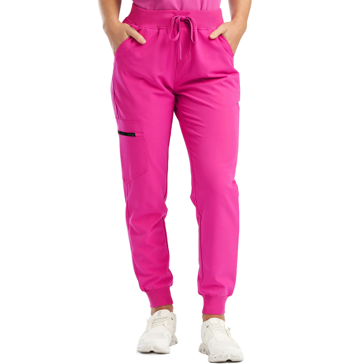 Pants for Women Jogger Scrubs Bottoms with 5 Pockets, Soft Stretch Yoga Style Joggers - Seldom Seen Styles