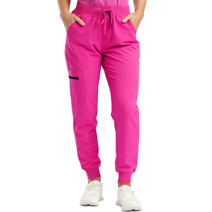 Pants for Women Jogger Scrubs Bottoms with 5 Pockets, Soft Stretch Yoga Style Joggers