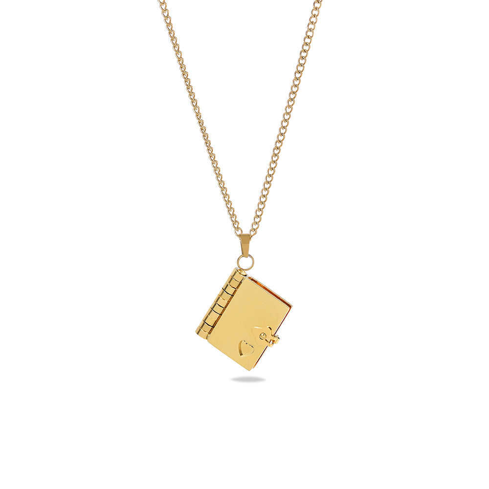 Personalized Book Locket Necklace - Seldom Seen Styles
