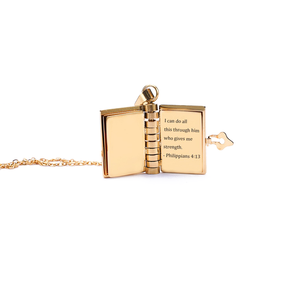 Personalized Book Locket Necklace - Seldom Seen Styles