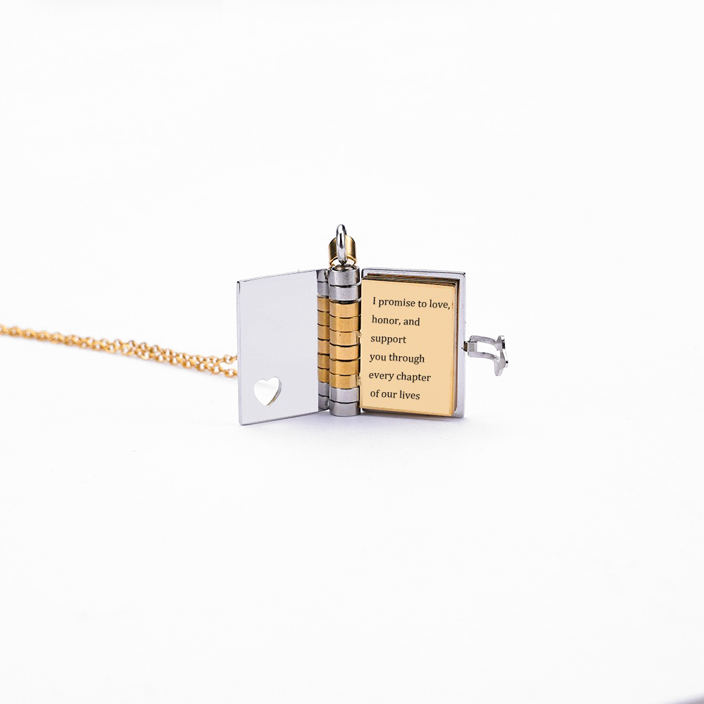 Personalized Book Locket Necklace - Seldom Seen Styles