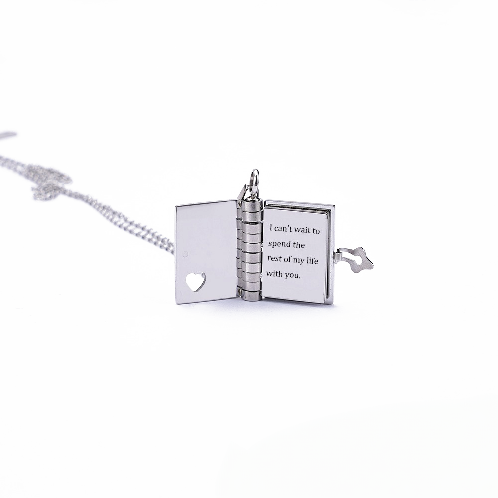 Personalized Book Locket Necklace - Seldom Seen Styles