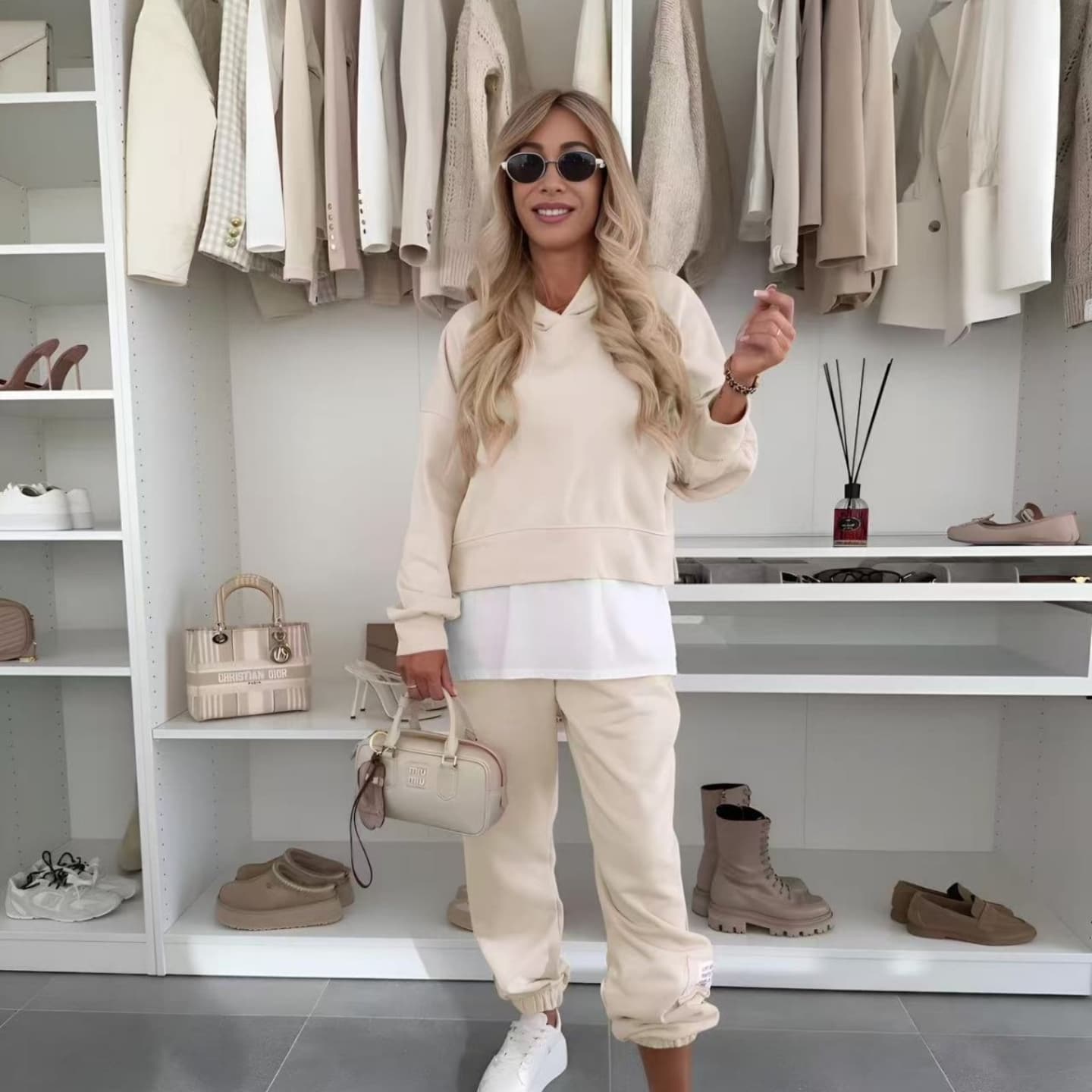 💜Women's Hooded Patchwork Casual Sweatshirt Suit - Seldom Seen Styles