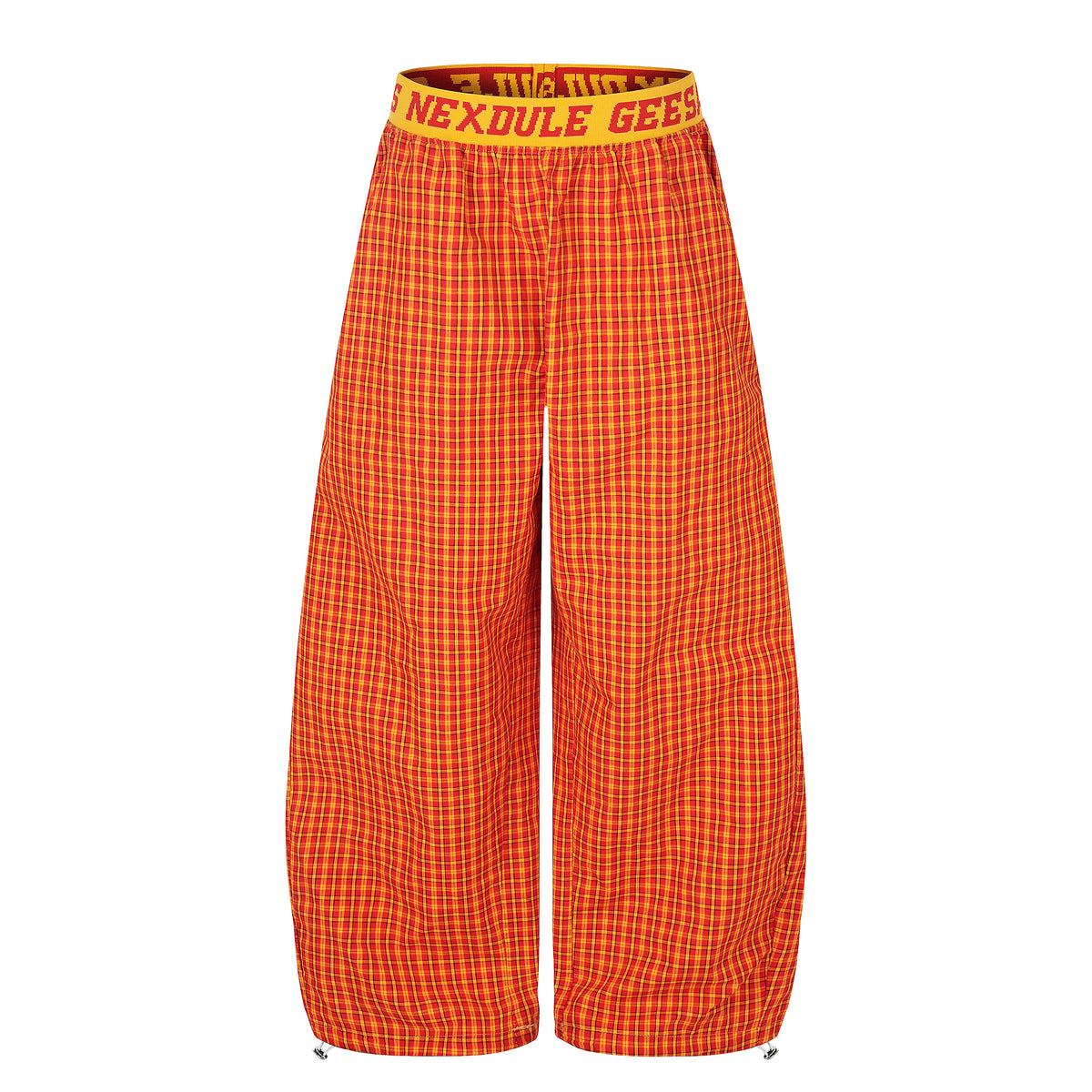 Plaid Wide Leg Pants | Tangerine - Seldom Seen Styles