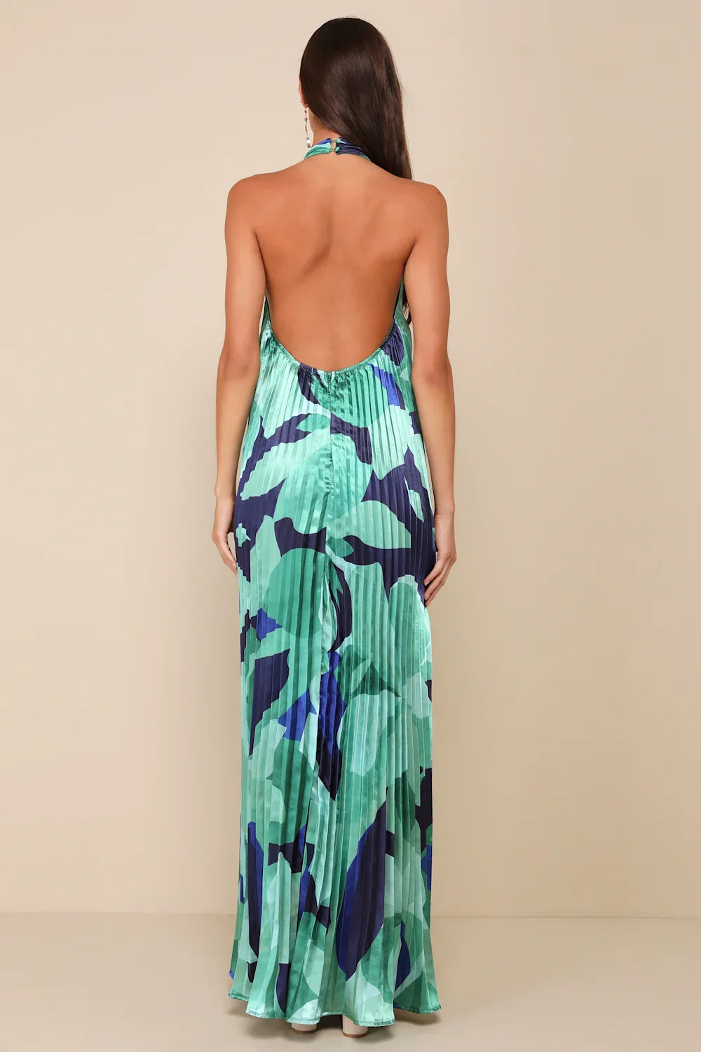 Printed Plisse Maxi Tent Dress - Seldom Seen Styles