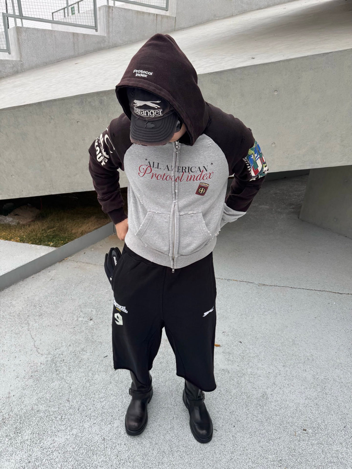 Protocol Index "All American" Hybrid Zip-Up Hoodie - Seldom Seen Styles