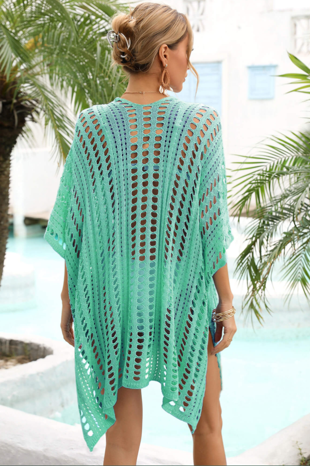 Side Slit Dolman Sleeve Cover-Up - Seldom Seen Styles