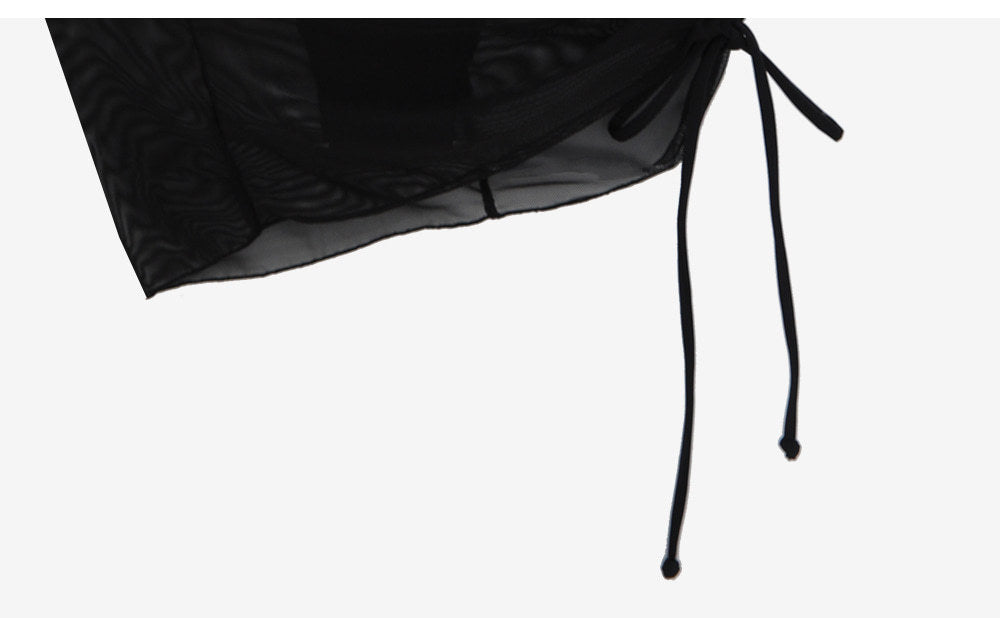 Qianmo Clothing Cross-border Two-piece Swimsuit for Women Slim Fit Solid Color Sexy Swimwear Halter Three-piece Bikini - Seldom Seen Styles