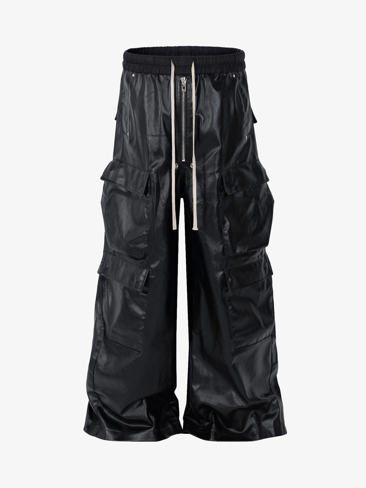RO-style multi-pocket matte coated overalls - 2094 - Seldom Seen Styles