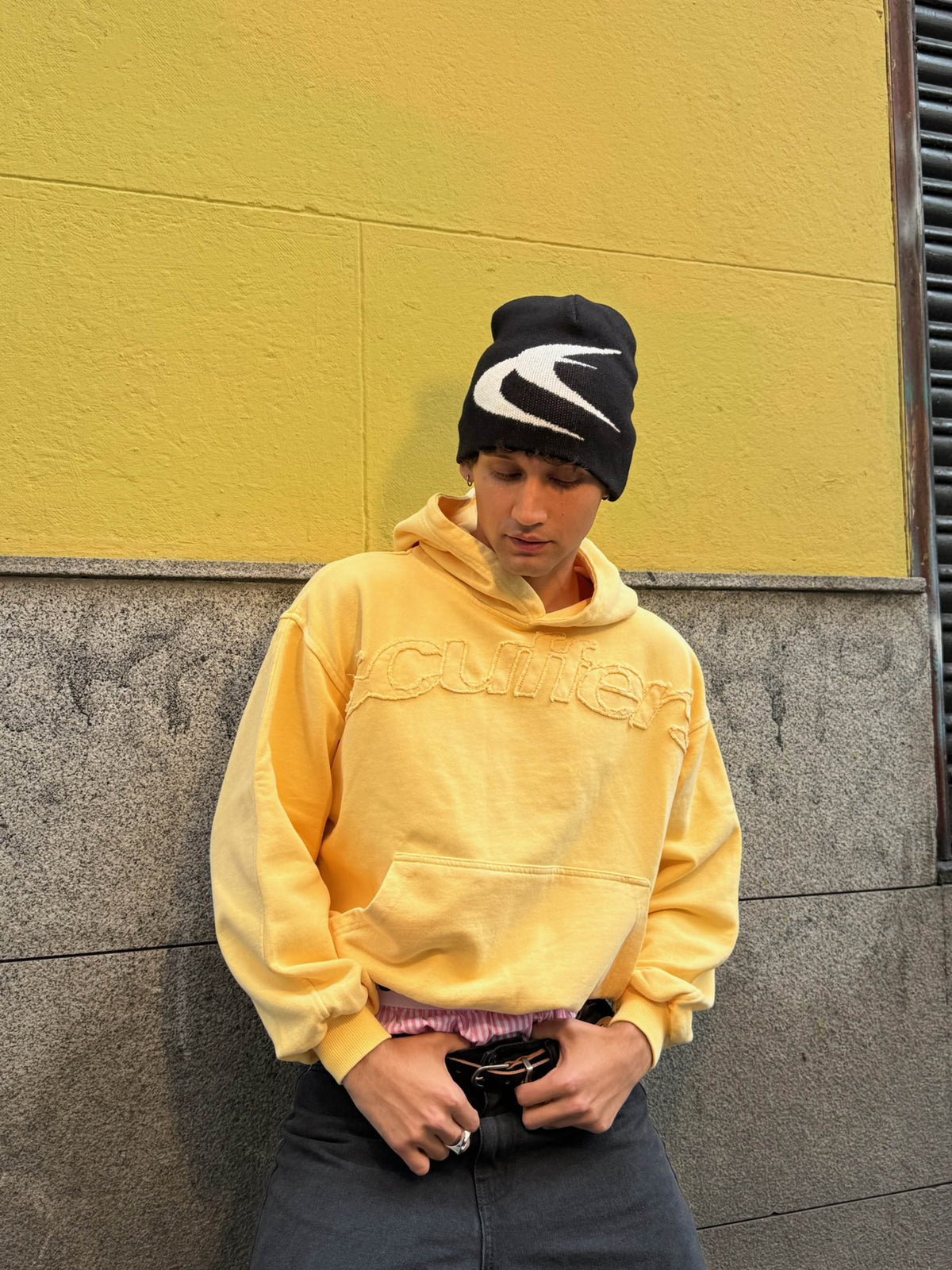 Raw Yellow Hoodie - Seldom Seen Styles
