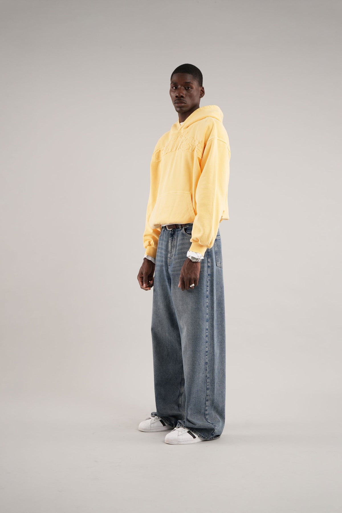 Raw Yellow Hoodie - Seldom Seen Styles
