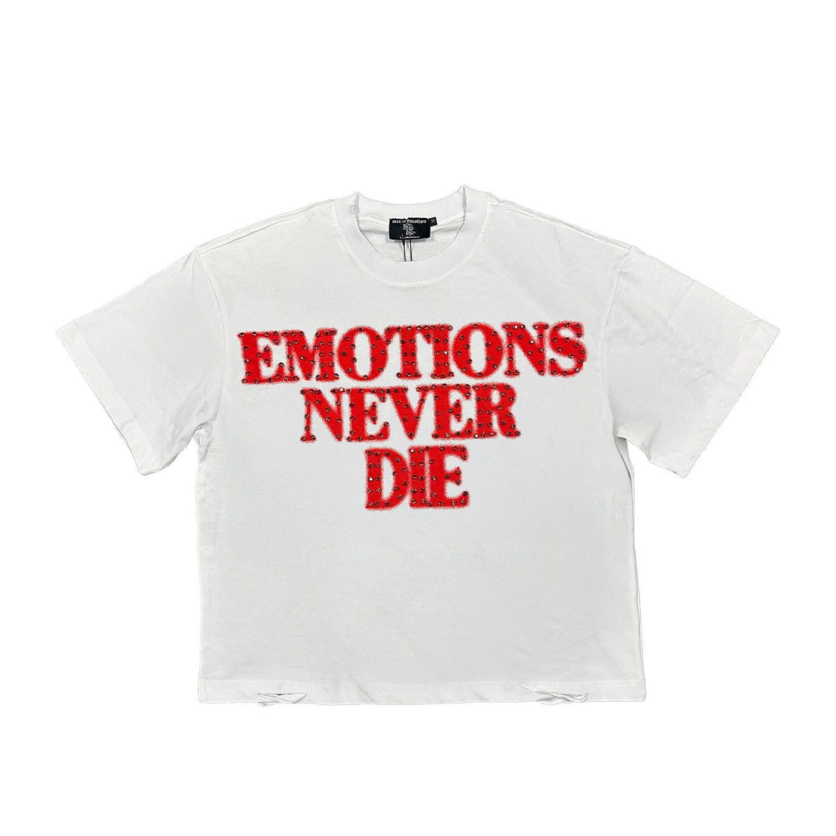 Red ‘End’ Rhinestone Tee - Seldom Seen Styles