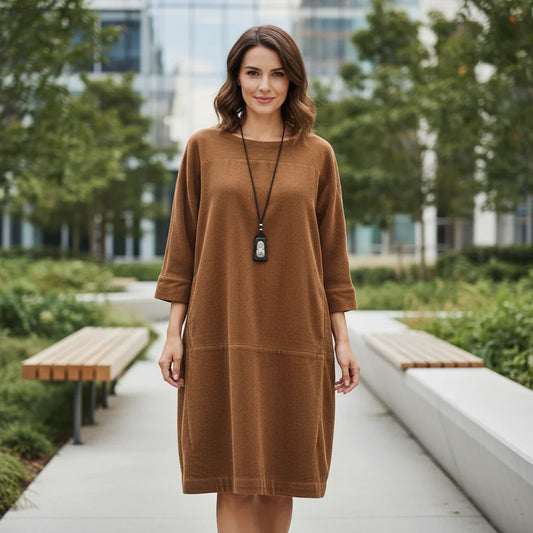 Relaxed Everyday Midi Dress - Seldom Seen Styles