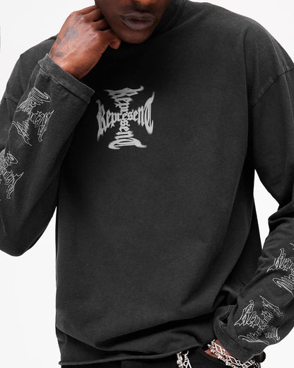 Represent Heavier Than The Heavens Dragon Sleeve Long Sleeve T-Shirt