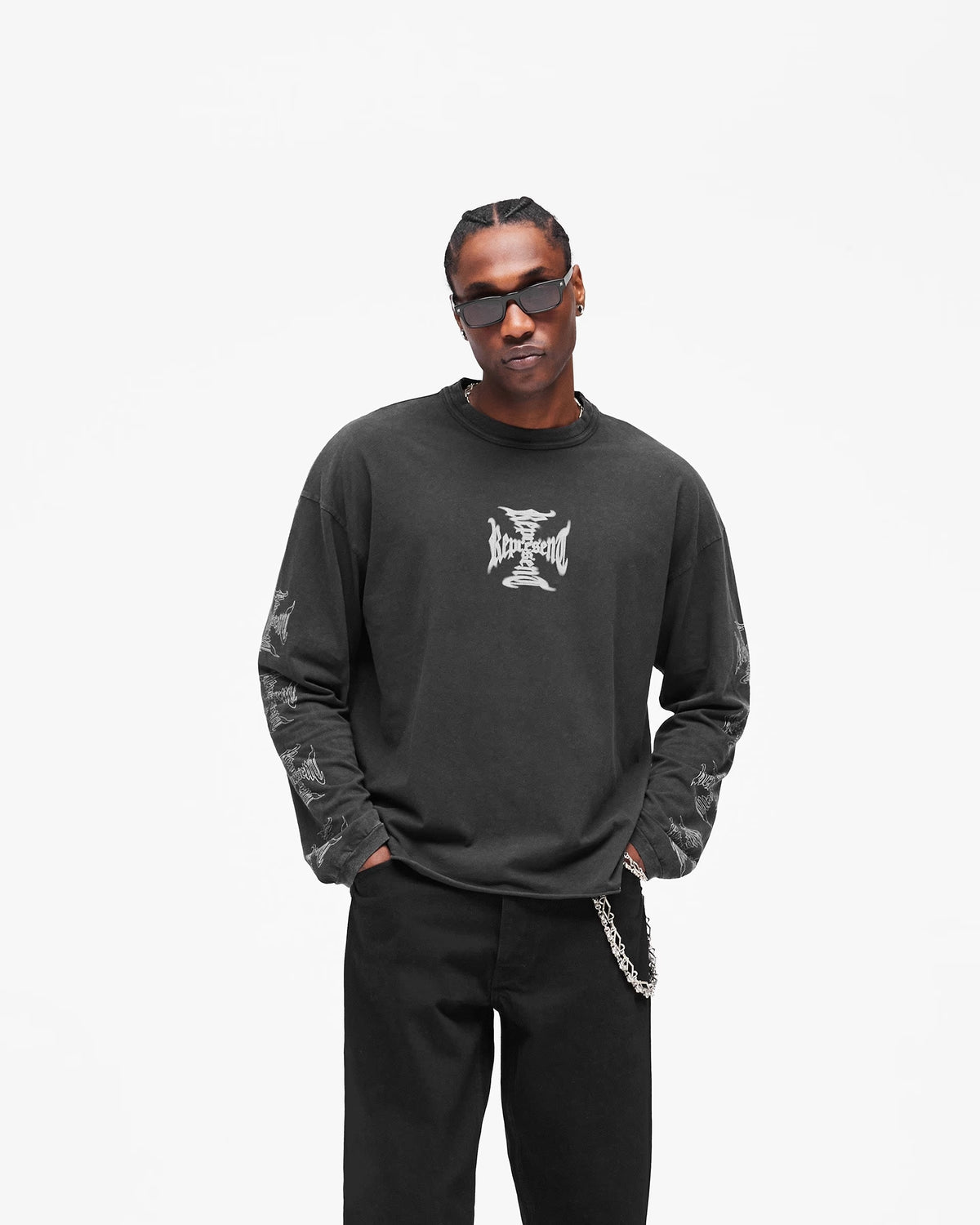 Represent Heavier Than The Heavens Dragon Sleeve Long Sleeve T-Shirt - Seldom Seen Styles