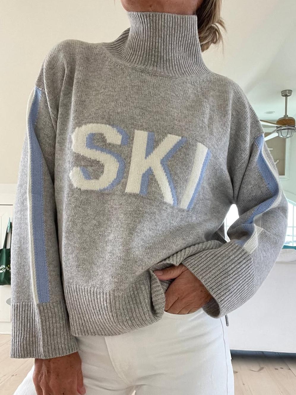 Retro Cashmere Turtleneck Ski Sweater - Seldom Seen Styles