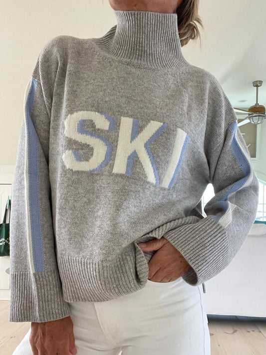 Retro Cashmere Turtleneck Ski Sweater - Seldom Seen Styles