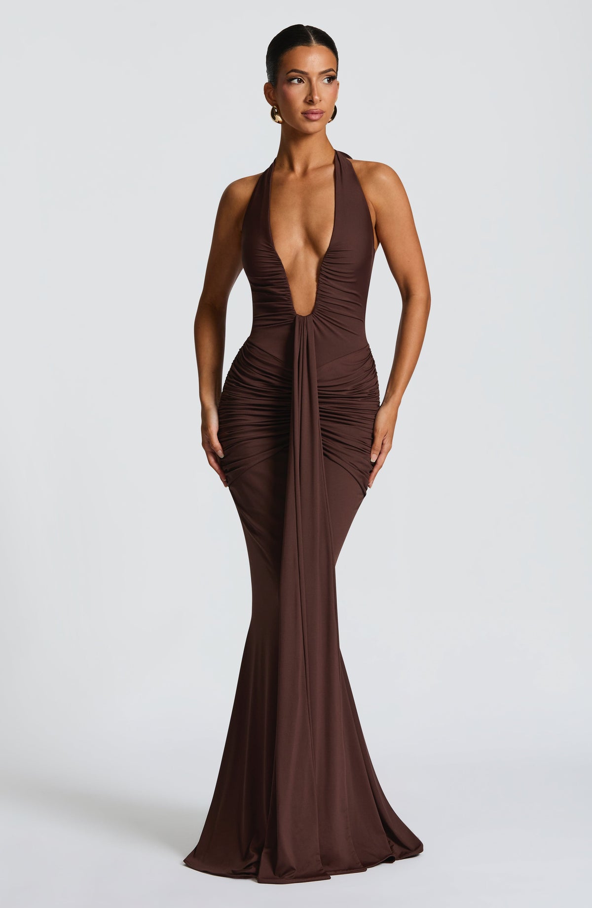 Rosetta Maxi Dress - Plum Brown - Seldom Seen Styles
