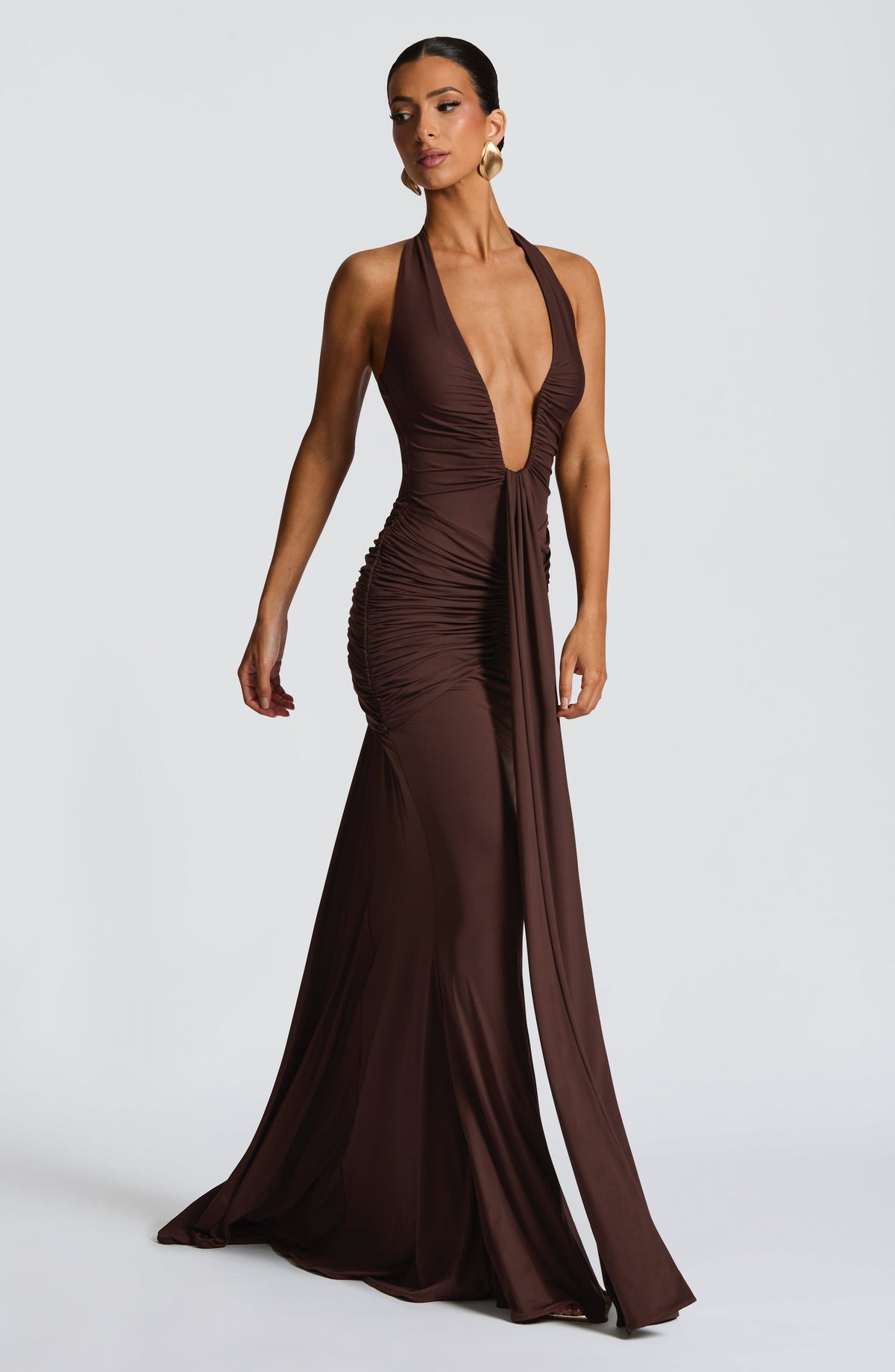 Rosetta Maxi Dress - Plum Brown - Seldom Seen Styles