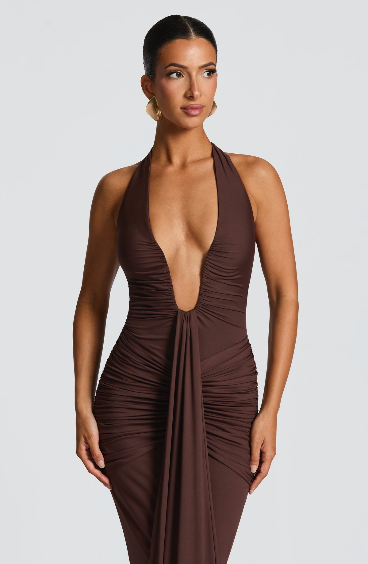 Rosetta Maxi Dress - Plum Brown - Seldom Seen Styles