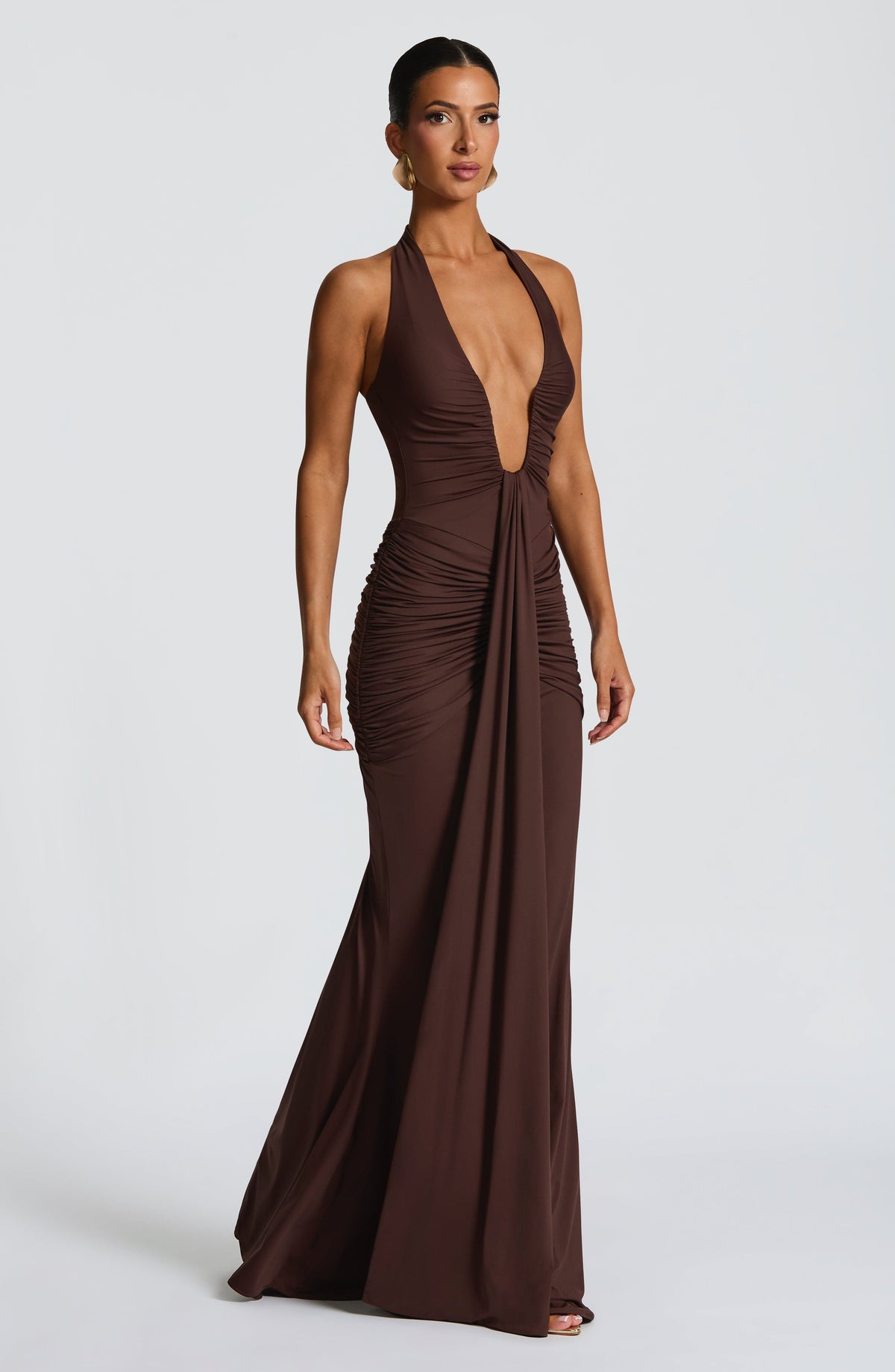 Rosetta Maxi Dress - Plum Brown - Seldom Seen Styles