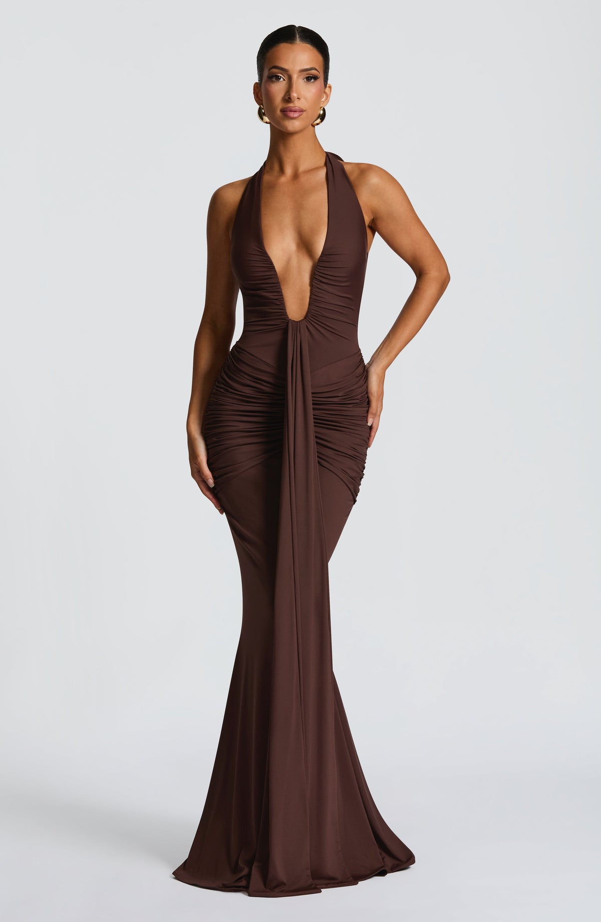 Rosetta Maxi Dress - Plum Brown - Seldom Seen Styles