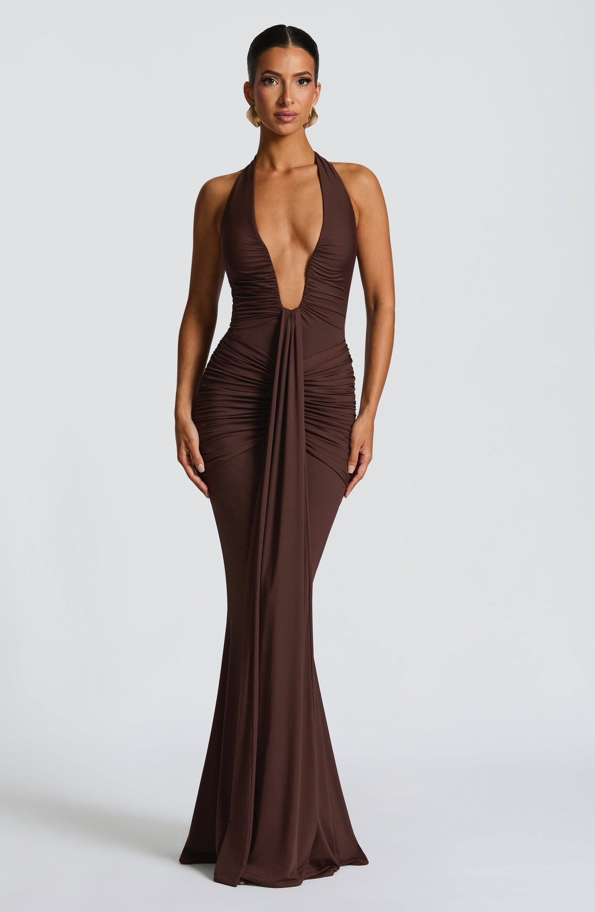 Rosetta Maxi Dress - Plum Brown - Seldom Seen Styles