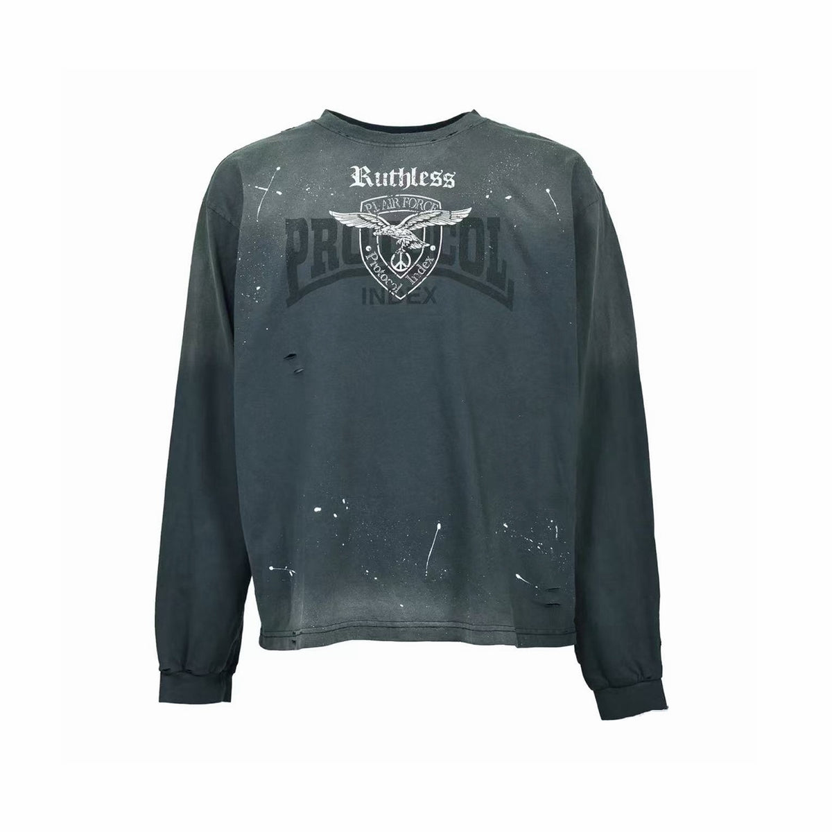 Ruthless Long Sleeve - Faded Black - Seldom Seen Styles