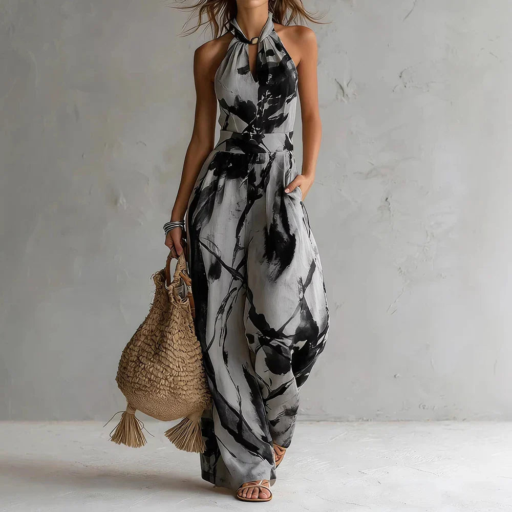 Madison Flowy Halter Maxi Dress - Seldom Seen Styles