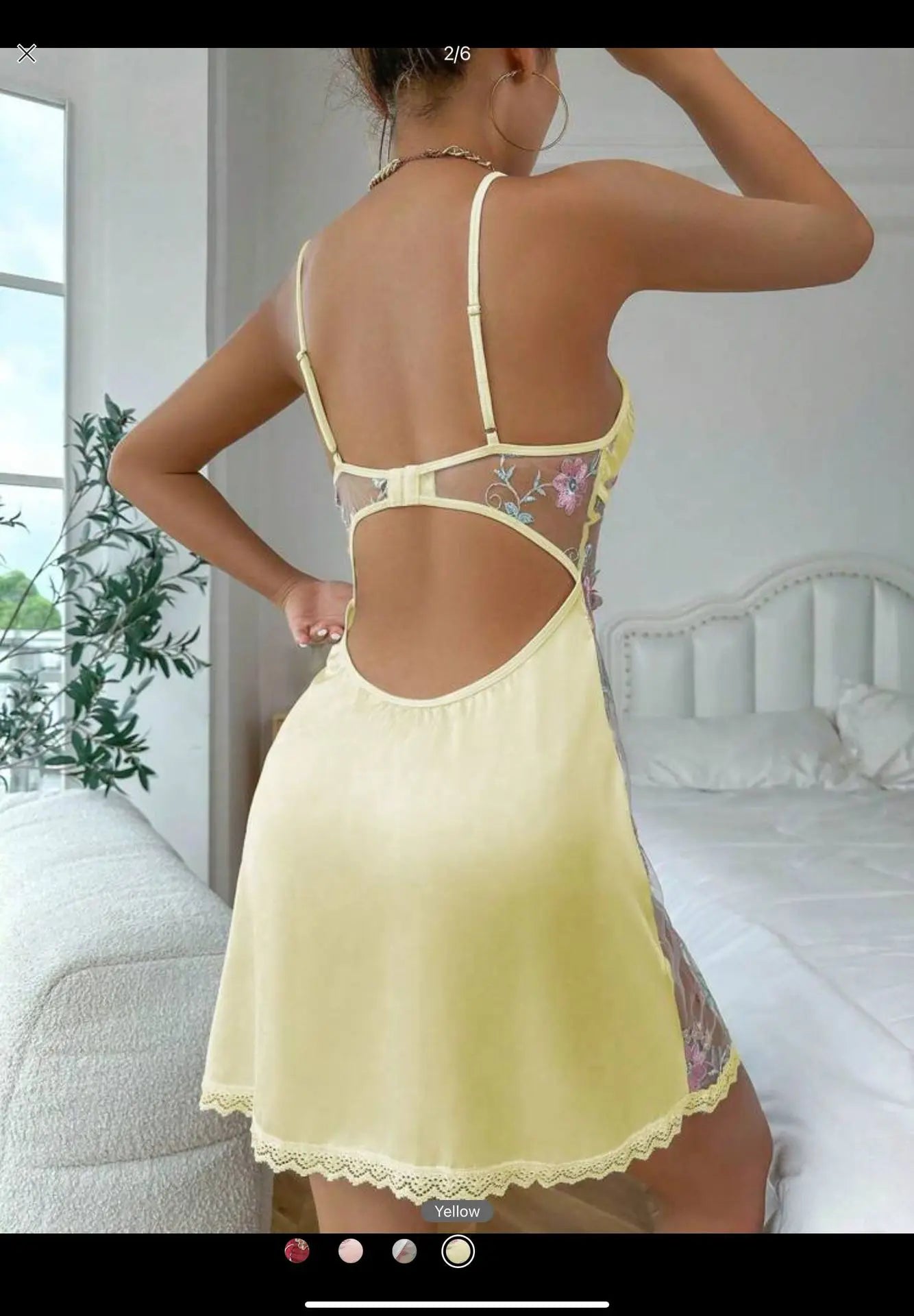 Midnight Veil Satin Mesh Chemise - Seldom Seen Styles