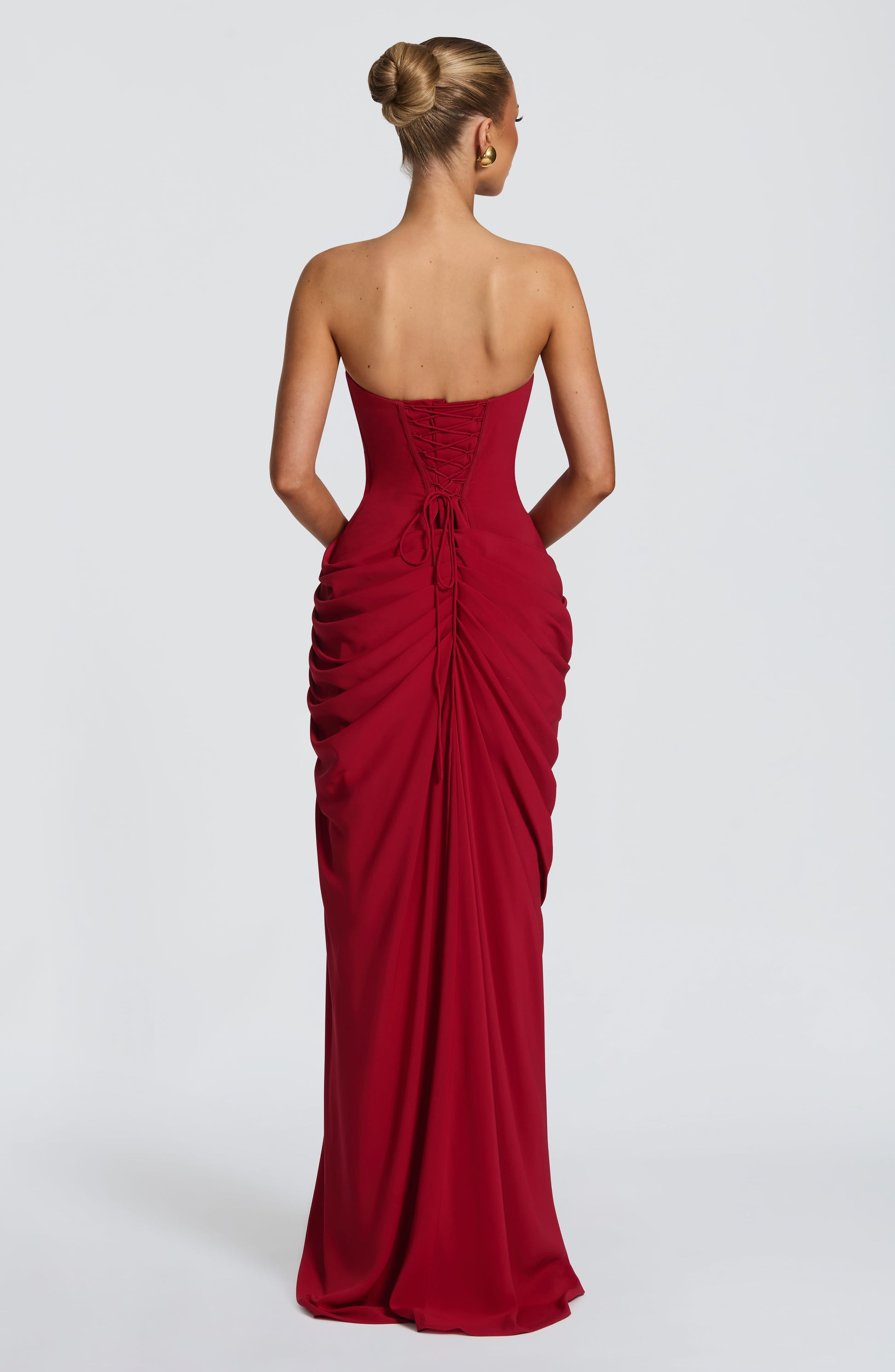 Cyra Maxi Dress - Deep Red - Seldom Seen Styles