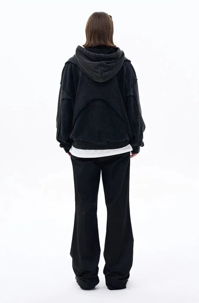 Vintage Washed Deconstructed Forgiveness Hoodie - Seldom Seen Styles