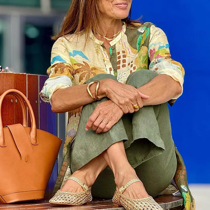 Women's Long Sleeve Button Printed Bodycon Sexy Nightclub Party T-Shirts Dress