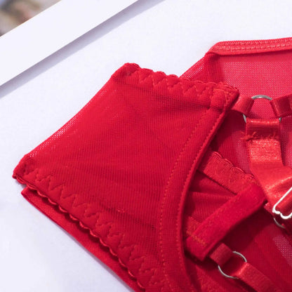 Komplet bielizny z metalową obręczą