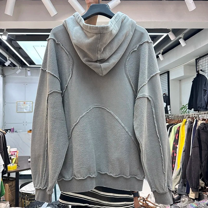 Vintage Washed Deconstructed Forgiveness Hoodie - Seldom Seen Styles