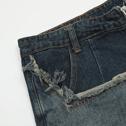 Jeans-Shorts mit Sternen