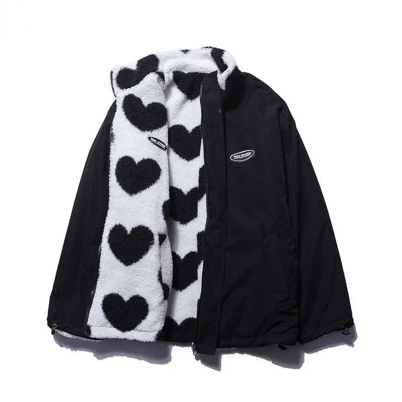 Ashely | Reversible heart jacket - Seldom Seen Styles