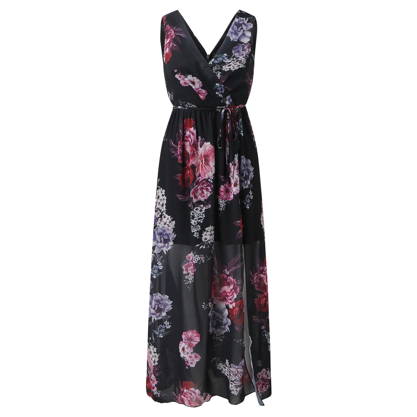 Women's Modern Bloom Slit Maxi Dress for All Occasion - Seldom Seen Styles