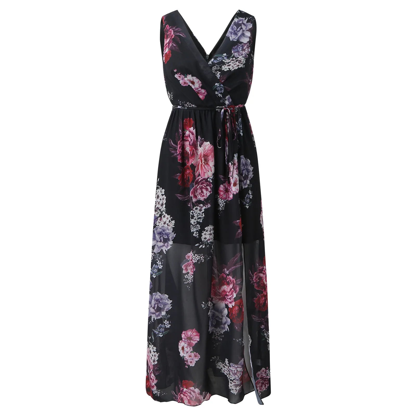 Women's Modern Bloom Slit Maxi Dress for All Occasion - Seldom Seen Styles