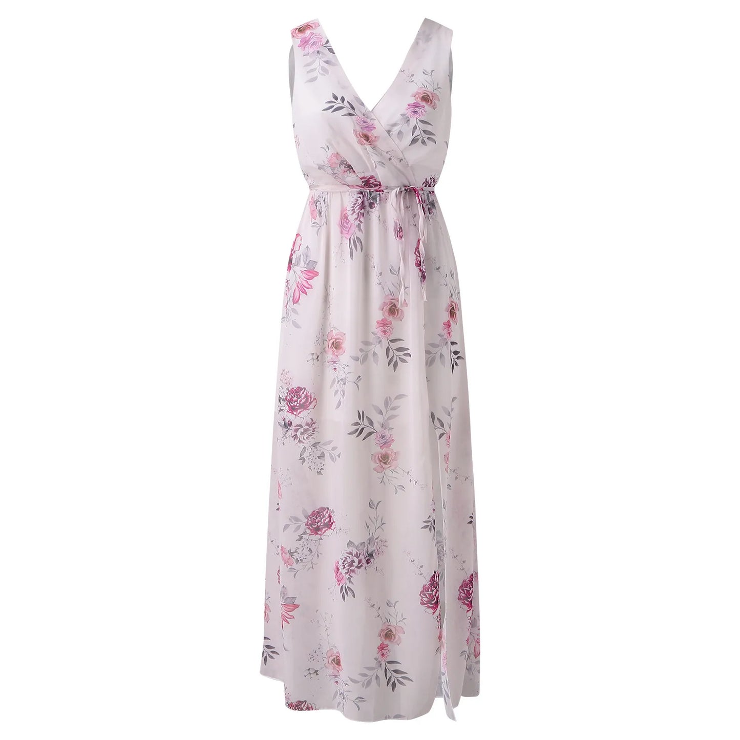 Women's Modern Bloom Slit Maxi Dress for All Occasion - Seldom Seen Styles