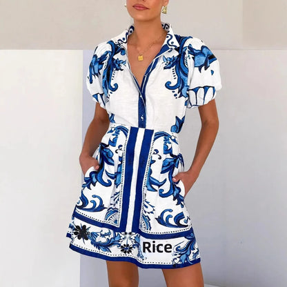 Robe deux pièces Kelsey à imprimé floral en lin