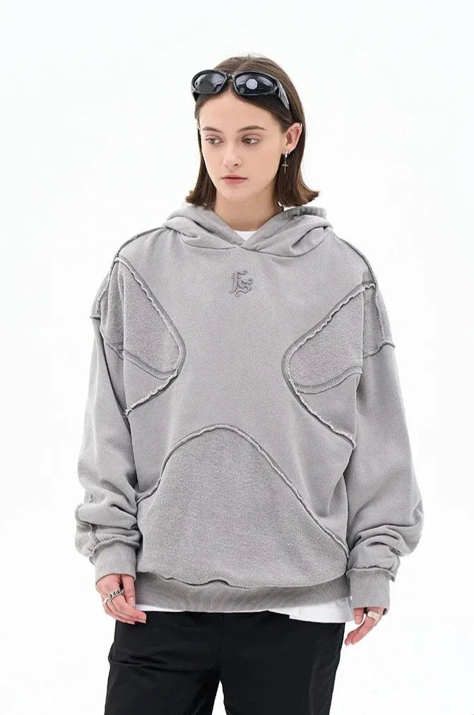 Vintage Washed Deconstructed Forgiveness Hoodie - Seldom Seen Styles