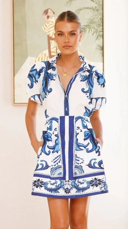 Robe deux pièces Kelsey à imprimé floral en lin