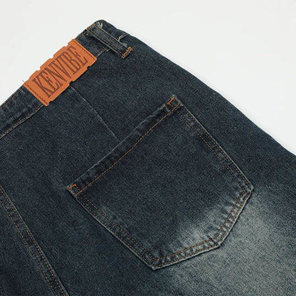 Jeans-Shorts mit Sternen