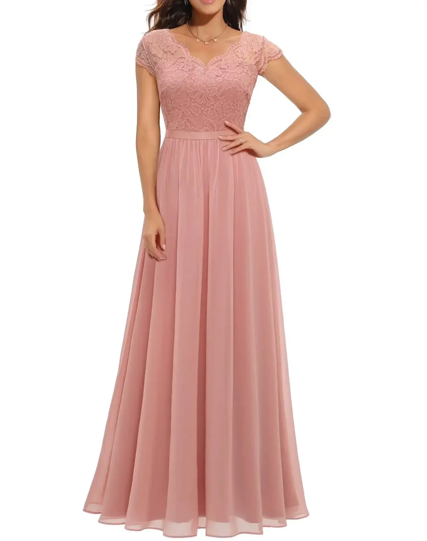 Diane™ | Women’s Elegant Lace Long Dress - Seldom Seen Styles
