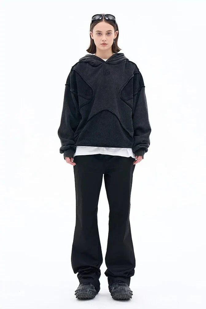 Vintage Washed Deconstructed Forgiveness Hoodie - Seldom Seen Styles