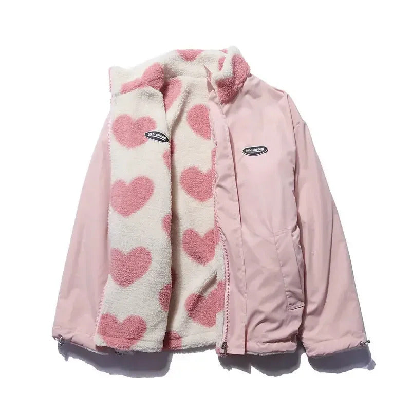 Ashely | Reversible heart jacket - Seldom Seen Styles