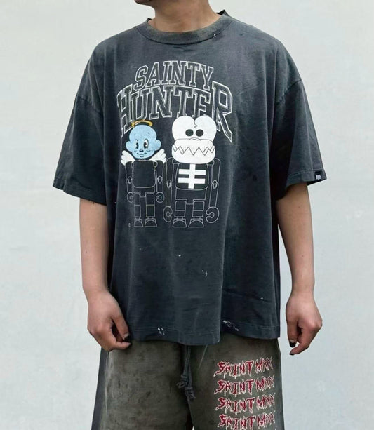 SAINT Mxxxxxx × BOUNTY HUNTER BH_SS TEE / SKULL-K & BABY-M - Seldom Seen Styles