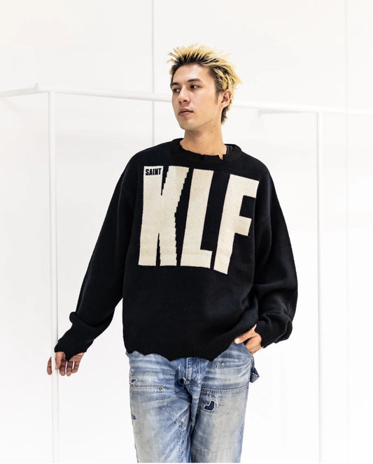 SAINT Mxxxxxx KNIT SWEATER / KLF / BLACK - Seldom Seen Styles